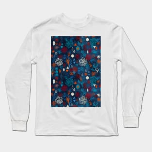 Earth, Water, Fire, Air - a watercolor pattern Long Sleeve T-Shirt